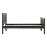 Wooden Single Bed High Foot End - Monaco