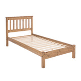 Wooden Single Bed Low End - Augusta