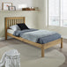 Wooden Single Bed Low End - Augusta