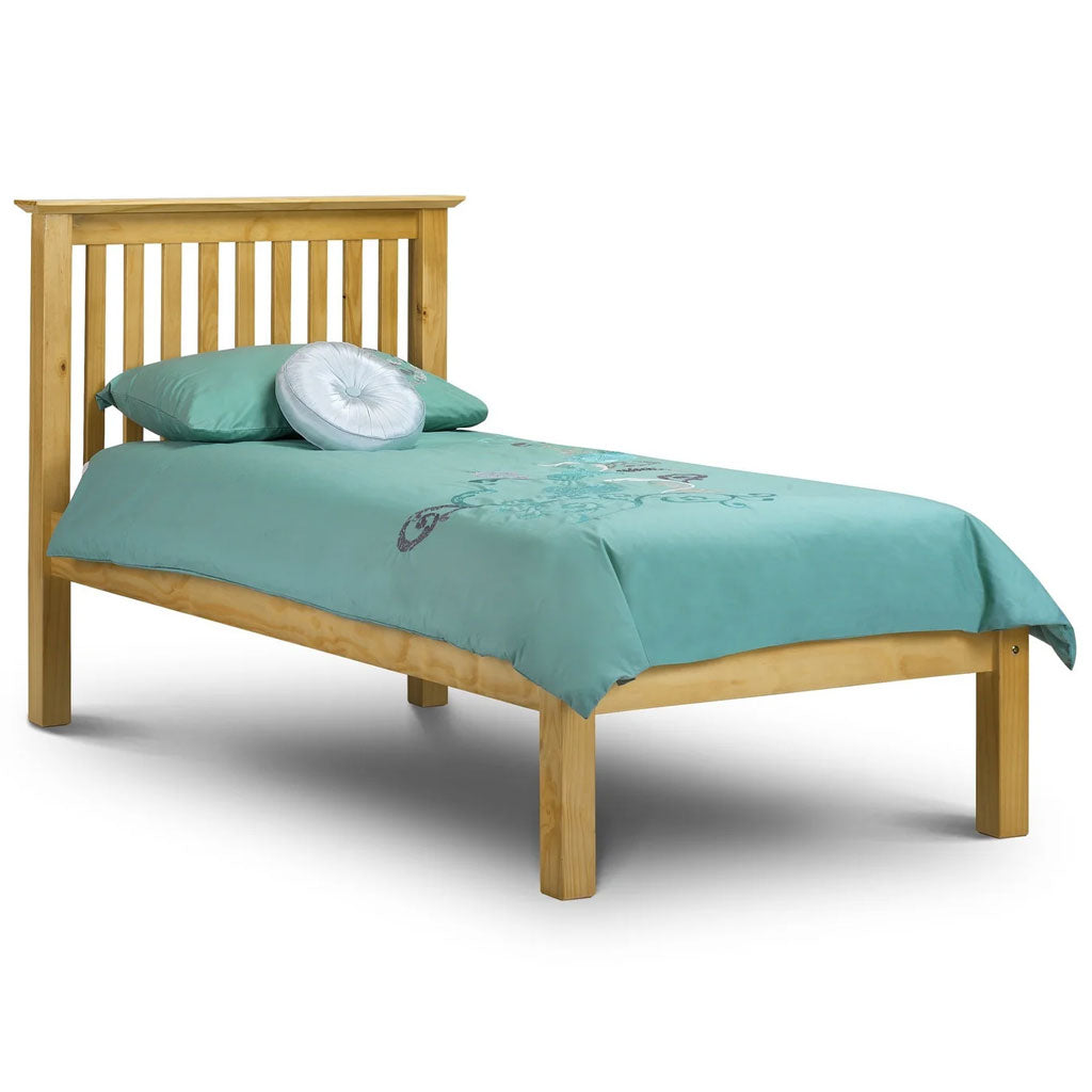 Wooden Single Bed Low Foot End - Barcelona