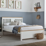 Wooden Single Bed With Low Footend - Chester