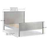 Wooden Single Bed - Maine