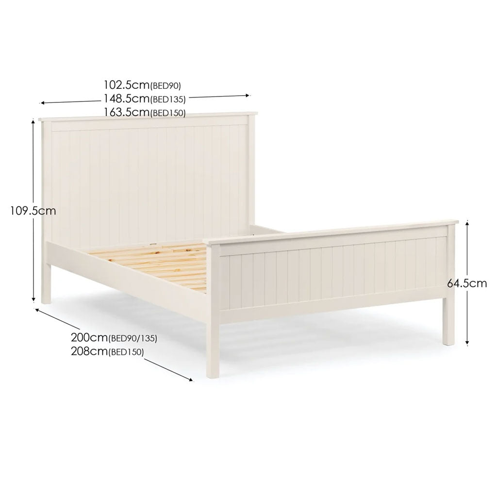 Wooden Single Bed - Maine