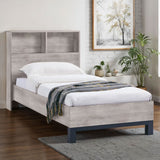 Wooden Single Bed With Bookcase - Bali