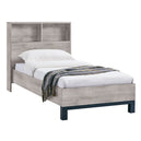 Wooden Single Bed With Bookcase - Bali