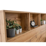 Wooden Single Bed With Bookcase - Bali