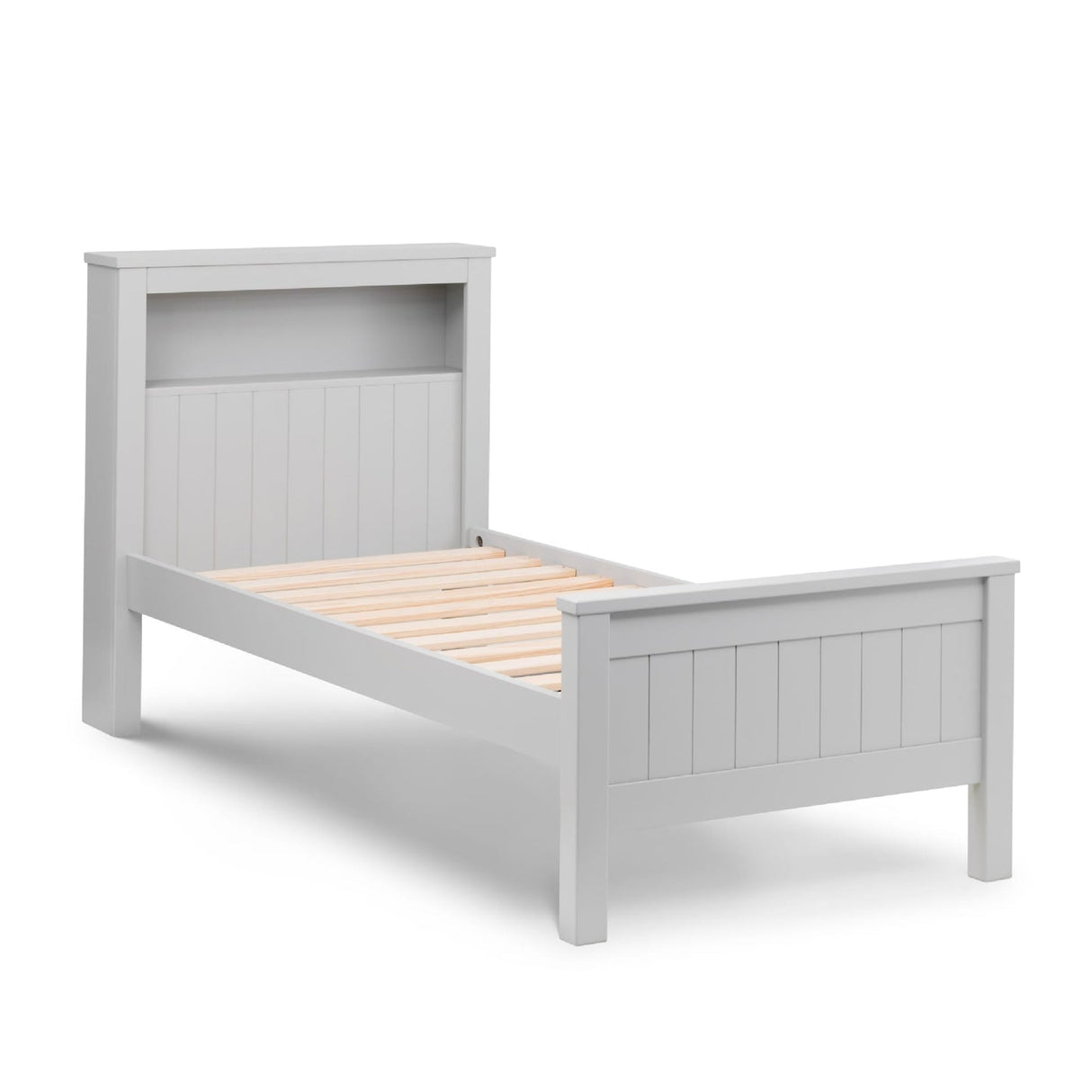 Wooden Single Bed With Bookcase - Maine