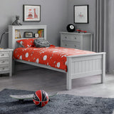 Wooden Single Bed With Bookcase - Maine