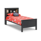 Wooden Single Bed With Bookcase - Maine