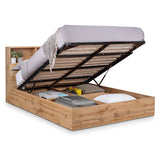 Wooden Single Ottoman Storage Bed - Bali