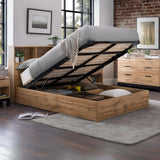 Wooden Single Ottoman Storage Bed - Bali