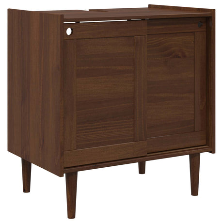 Wooden Sink Cabinet 75m Wide With 2 Sliding Doors - Bilbao