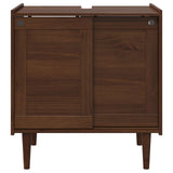 Wooden Sink Cabinet 75m Wide With 2 Sliding Doors - Bilbao
