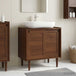 Wooden Sink Cabinet 75m Wide With 2 Sliding Doors - Bilbao