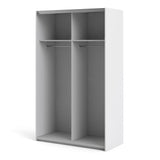 Wooden Sliding Wardrobe 120cm Wide With 2 Doors And 2 Shelves - Verona