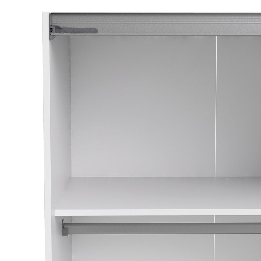 Wooden Sliding Wardrobe 180cm Wide With 2 Doors And 2 Shelves - Verona