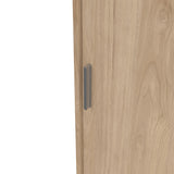 Wooden Sliding Wardrobe With 3 Doors And 3 Drawers - Naia