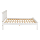 Wooden Small Double Bed Low Foot End - Monaco