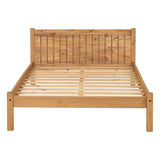 Wooden Small Double Bed - Maya
