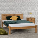Wooden Small Double Bed - Maya