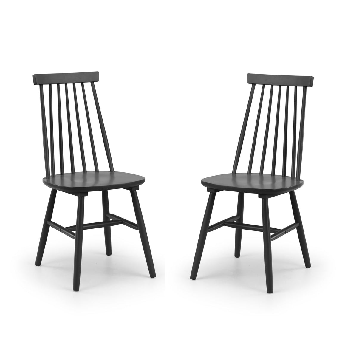 Wooden Spindle Back Dining Chairs in Set Of 2 - Alassio