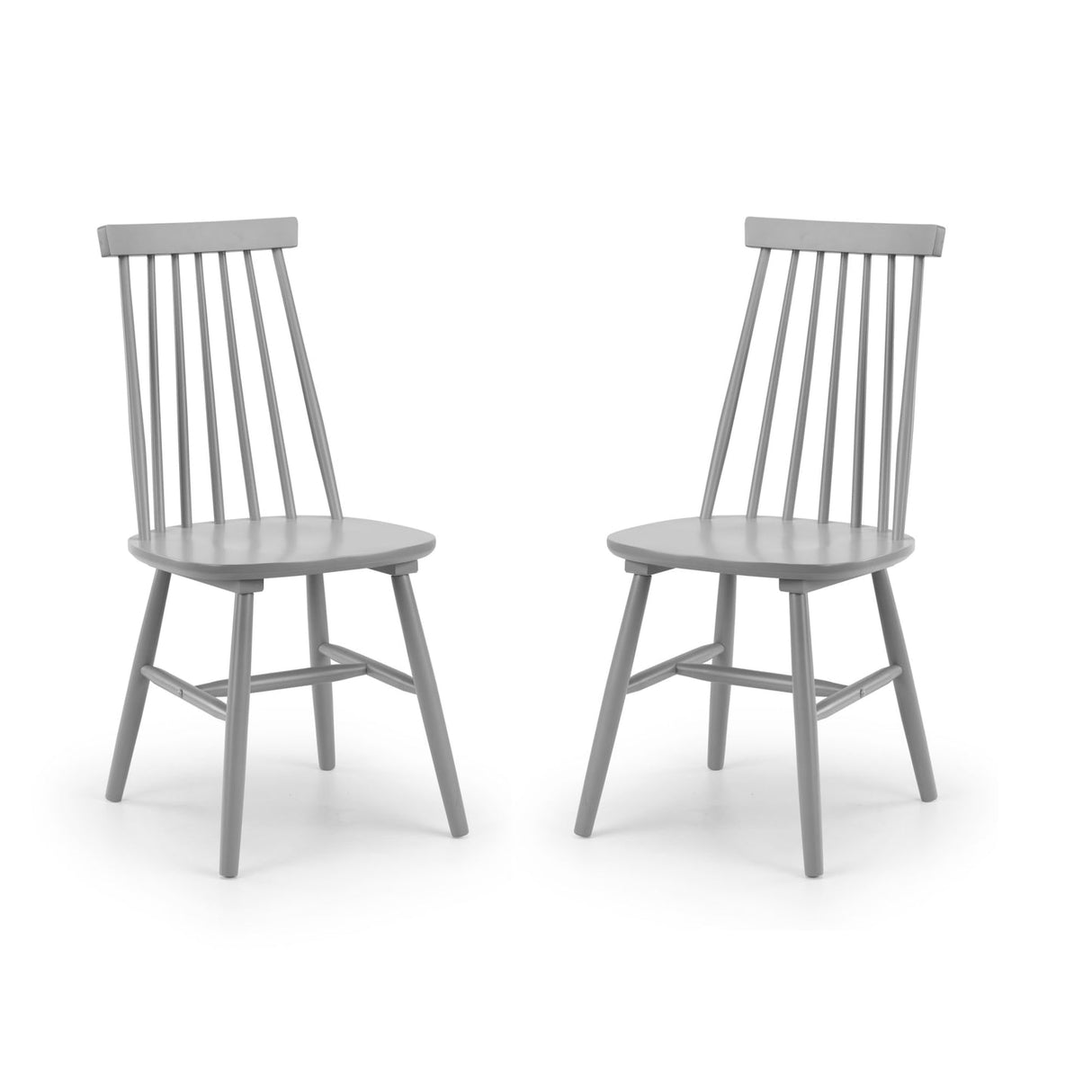 Wooden Spindle Back Dining Chairs in Set Of 2 - Alassio