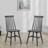 Wooden Spindle Back Dining Chairs in Set Of 2 - Alassio