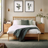 Wooden Spindle Double Bed - Belton