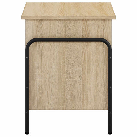 Wooden Storage Box 40.5cm Wide With Steel Frame - Vantage Home