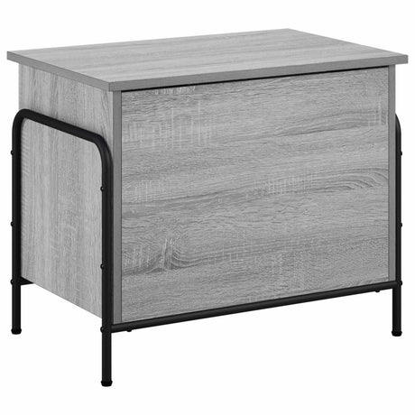 Wooden Storage Box 60cm Wide With Steel Frame - Vantage Home