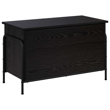 Wooden Storage Box 80cm Wide With Steel Frame - Vantage Home