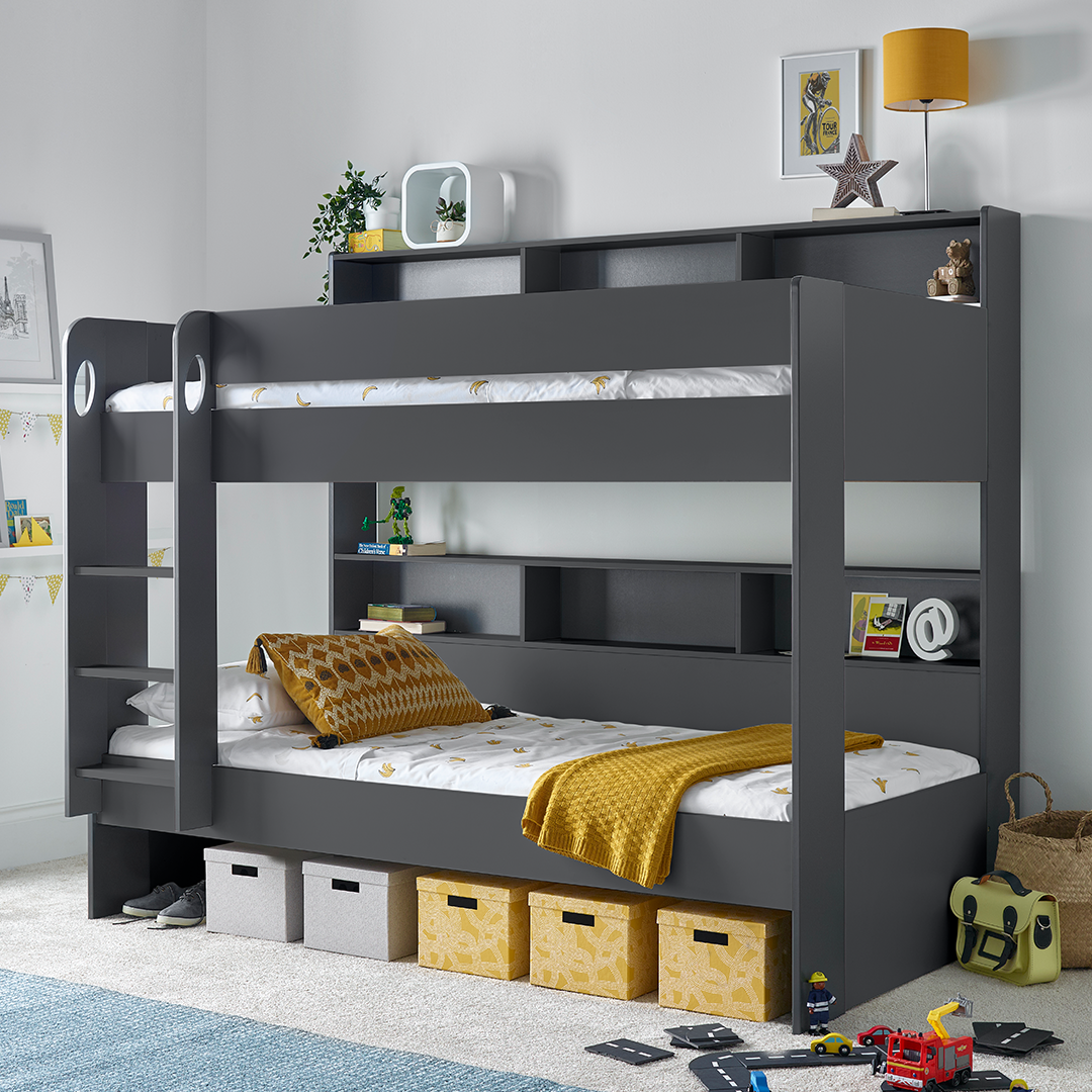 Wooden Storage Bunk Bed Single - Oliver