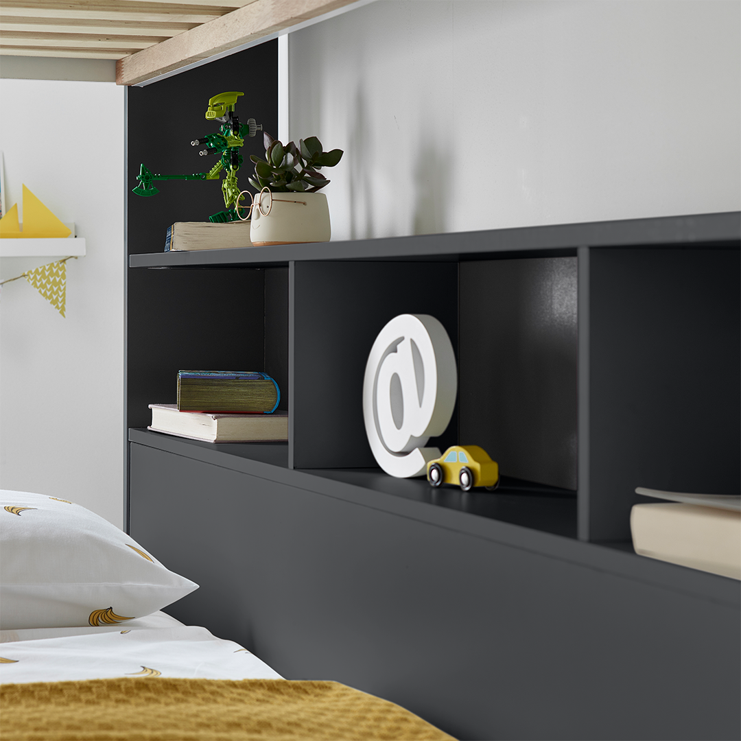 Wooden Storage Bunk Bed Single - Oliver