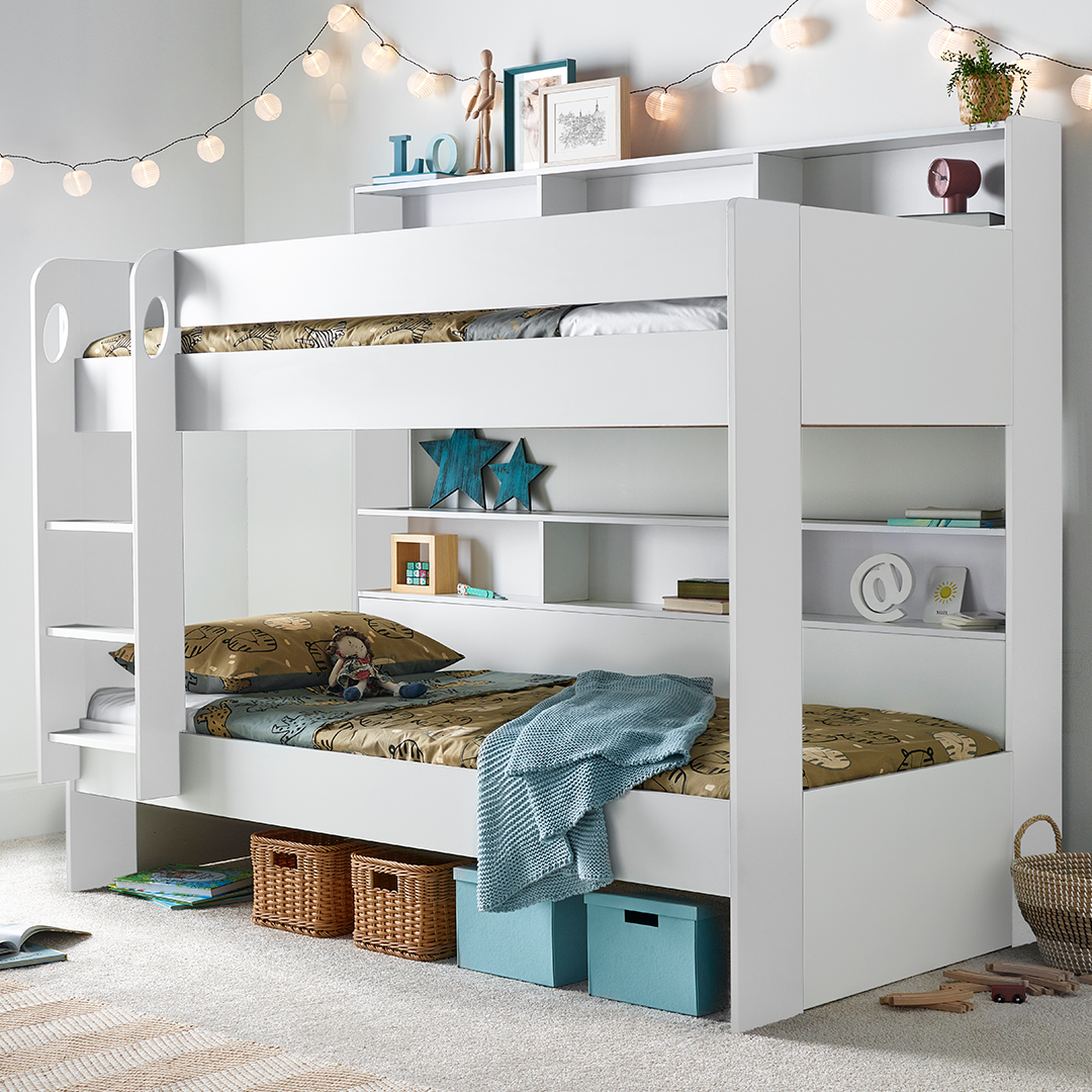 Wooden Storage Bunk Bed Single - Oliver