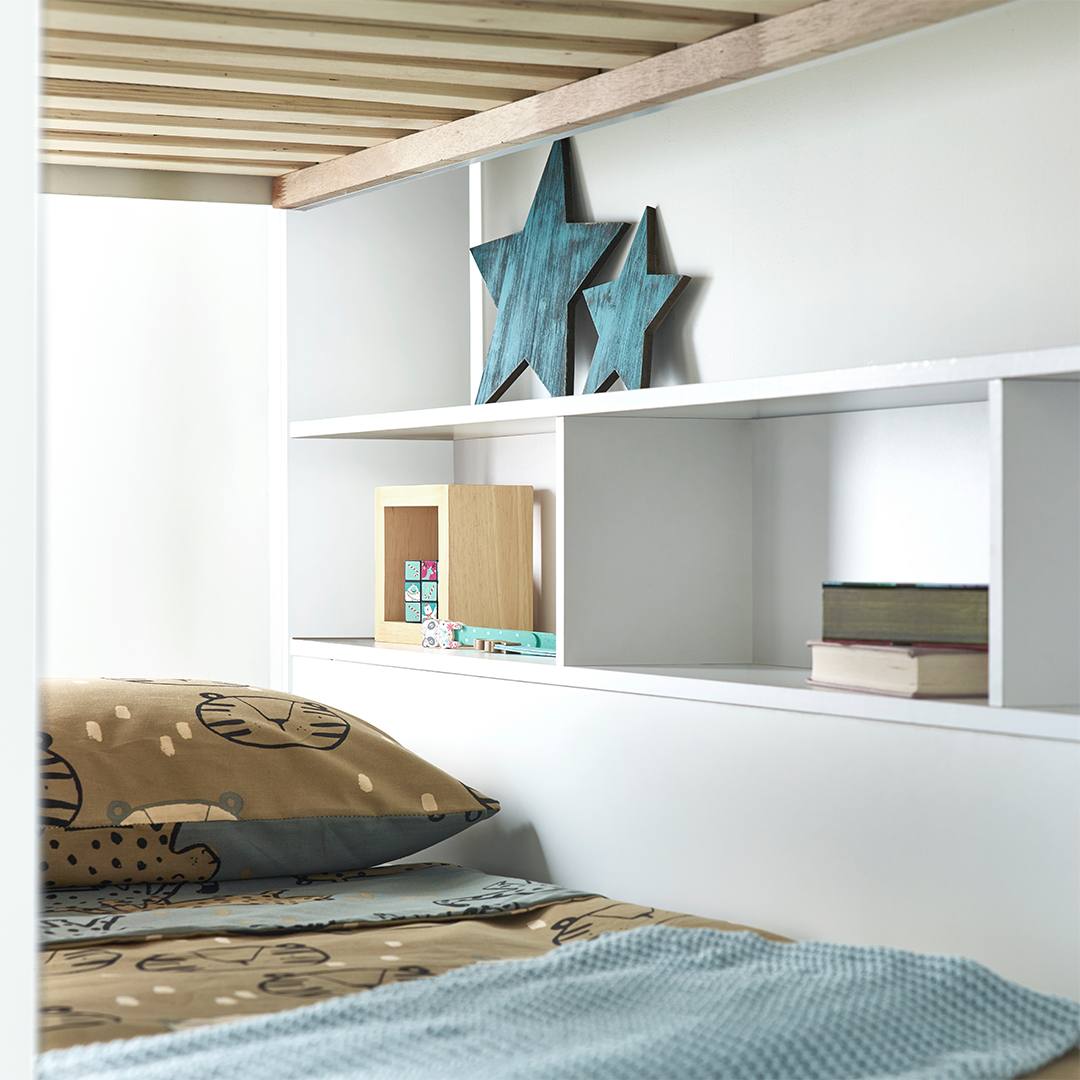 Wooden Storage Bunk Bed Single - Oliver
