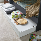 Wooden Storage Bunk Bed Single With Pull-Out Storage Drawer - Oliver