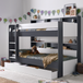 Wooden Storage Bunk Bed Single With Pull-Out Storage Drawer - Oliver