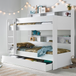 Wooden Storage Bunk Bed Single With Pull-Out Storage Drawer - Oliver
