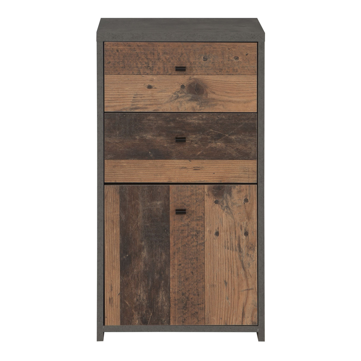 Wooden Storage Cabinet With 1 Door And 2 Drawers - Best Chest