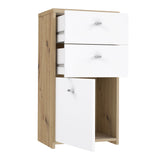 Wooden Storage Cabinet With 1 Door And 2 Drawers - Best Chest