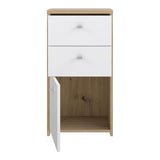 Wooden Storage Cabinet With 1 Door And 2 Drawers - Best Chest