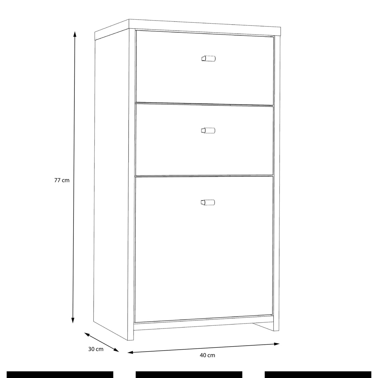 Wooden Storage Cabinet With 1 Door And 2 Drawers - Best Chest
