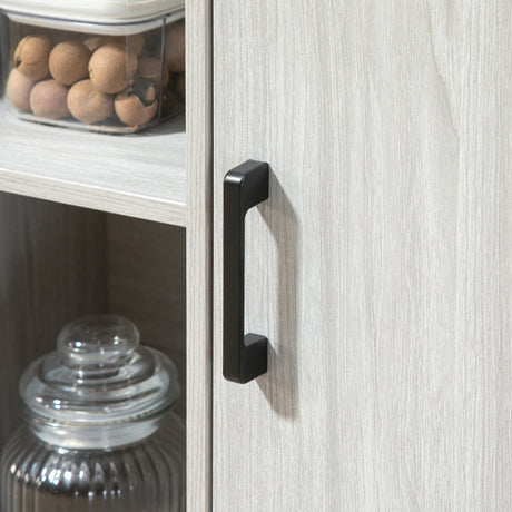 Wooden Storage Cabinet 100cm Wide With 2 Doors - Velmora