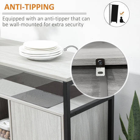 Wooden Storage Cabinet 100cm Wide With 2 Doors - Velmora