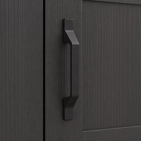 Wooden Storage Cabinet 100cm Wide With 3 Doors - Velmora