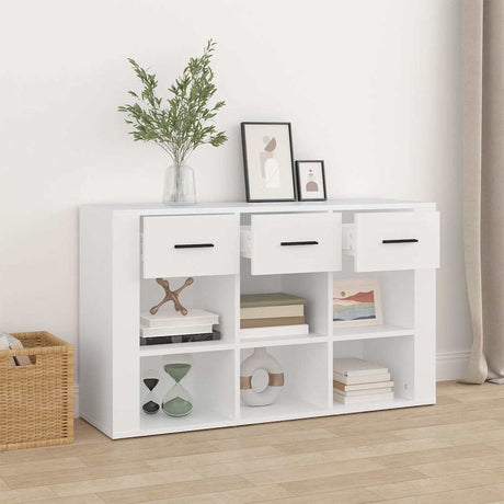 Wooden Storage Cabinet 100cm Wide With 3 Drawers - Vantage Home
