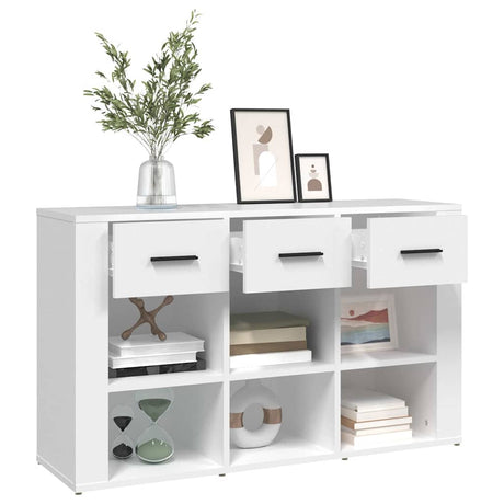 Wooden Storage Cabinet 100cm Wide With 3 Drawers - Vantage Home