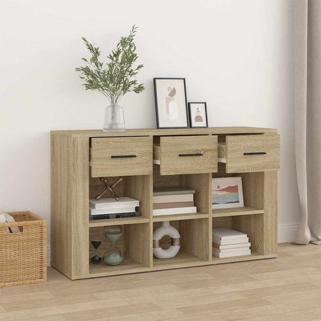 Wooden Storage Cabinet 100cm Wide With 3 Drawers - Vantage Home