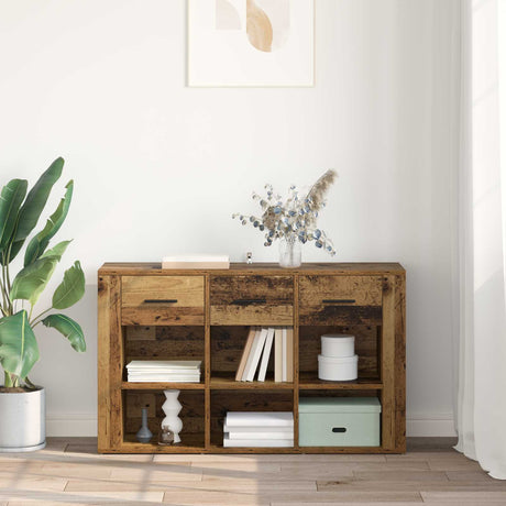 Wooden Storage Cabinet 100cm Wide With 3 Drawers - Vantage Home