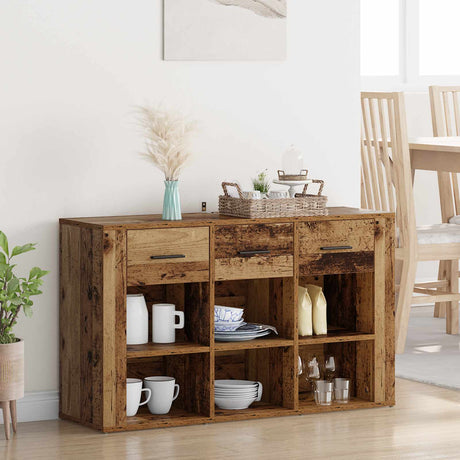 Wooden Storage Cabinet 100cm Wide With 3 Drawers - Vantage Home